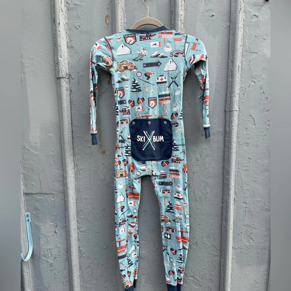 Little Blue House Ski Holiday Kids Union Suit Onsie, Size 8 - Picture 2 of 8